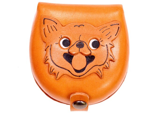 本革 コインケース チワワ 犬-面白い革製品ならVANCAショップ