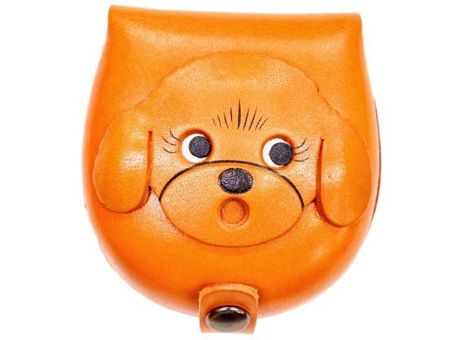本革 コインケース トイプードル 動物 面白い革製品ならvancaショップ