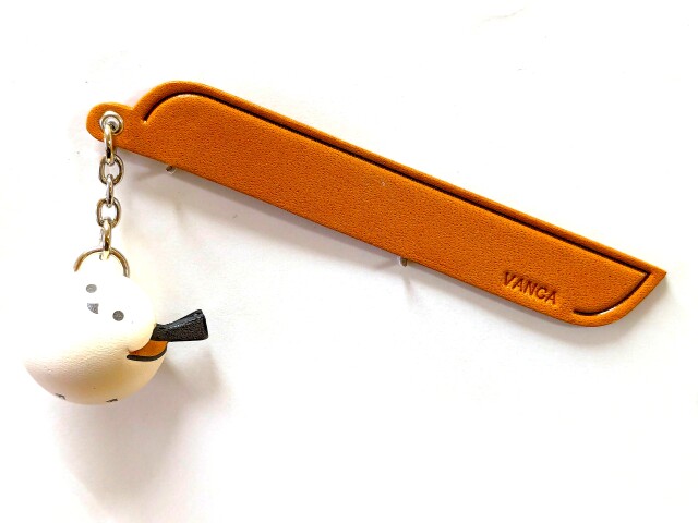 はるねずみ　VANCA　本革チャームブックマーカー