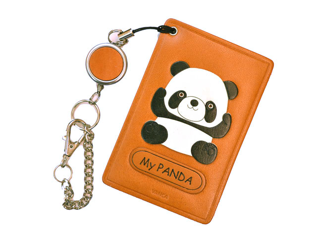 VANCA　本革パスカードホルダー　ぱんだ